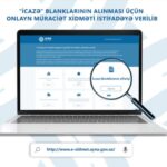 AYNA “İcazə” blanklarının alınması üçün onlayn müraciət xidmətini istifadəyə verib