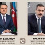 Azərbaycan Respublikasının xarici işlər naziri Ceyhun Bayramov və Türkiyə Respublikasının xarici işlər naziri Hakan Fidan