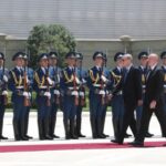Azərbaycan Prezidentinin dəvəti ilə ölkəmizə dövlət səfərinə gələn Türkiyə Prezidenti Rəcəb Tayyib Ərdoğanın rəsmi qarşılanma mərasimi olub