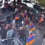 Azərbaycan Respublikasının Fransadakı səfirliyi önündə ötən il keçirilmiş icazəsiz aksiya