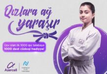 “Azercell Telekom” Cüdo Federasiyası ilə əməkdaşlıqda “Qızlara ağ yaraşır” layihəsinə start verir “Qızlara ağ yaraşır” layihəsi