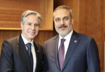 Türkiyənin xarici işlər naziri Hakan Fidan və ABŞ dövlət katibi Entoni Blinken