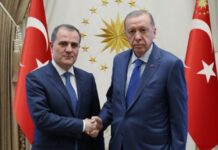 Ərdoğan və Ceyhun Bayramov Azərbaycan-Ermənistan münasibətlərini müzakirə ediblər Azərbaycan Xarici İşlər Nazirliyi xarici işlər naziri Ceyhun Bayramovun Türkiyə Prezidenti Rəcəb Tayyib Ərdoğanla görüşü