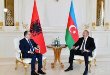 Azərbaycan və Albaniya prezidentlərinin təkbətək görüşü keçirilib Azərbaycan Respublikasının Prezidenti İlham Əliyevin Albaniya Respublikasının Prezidenti Bayram Beqay ilə təkbətək görüşü
