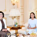 Azərbaycan Respublikasının birinci xanımı Mehriban Əliyevanın Albaniya Respublikasının birinci xanımı Armanda Beqay ilə görüşü