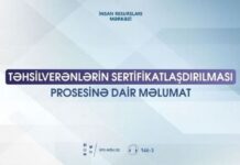 Təhsilverənlərin sertifikatlaşdırılması prosesi