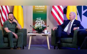 Ukrayna Prezidenti Volodimir Zelenski və ABŞ Prezidenti Cozef Bayden