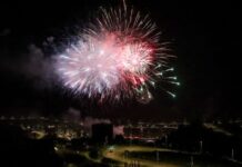 Laçında atəşfəşanlıq olub atəşfəşanlıq