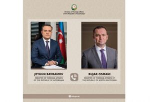 Avqustun 10-da xarici işlər naziri Ceyhun Bayramov ilə Şimali Makedoniyanın xarici işlər naziri və Avropada Təhlükəsizlik və Əməkdaşlıq Təşkilatının (ATƏT) fəaliyyətdə olan sədri Buyar Osmani arasında telefon danışığı olub