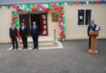 Neftçalada Qırmızıkənd kənd məktəbinin əlavə binasının inşası layihəsinin təqdimatı