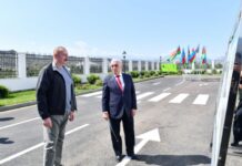 Prezident İlham Əliyev “AzərEnerji” ASC-nin “Cahangirbəyli” Su Elektrik Stansiyasının açılışında