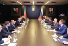 Baş prokuror Kamran Əliyevin dəvətilə Rusiya Federasiyasının Baş prokuroru İqor Krasnov ölkəmizə işgüzar səfərə gəlib