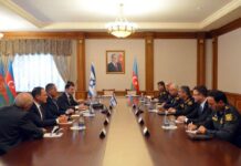 Azərbaycanın müdafiə naziri general-polkovnik Zakir Həsənov ölkədə rəsmi səfərdə olan İsrail Dövlətinin Müdafiə Nazirliyinin Baş direktoru cənab Eyal Zamirin rəhbərlik etdiyi nümayəndə heyəti ilə görüşüb