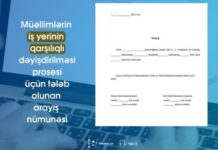 Müəllimlərin iş yerinin qarşılıqlı dəyişdirilməsi prosesi