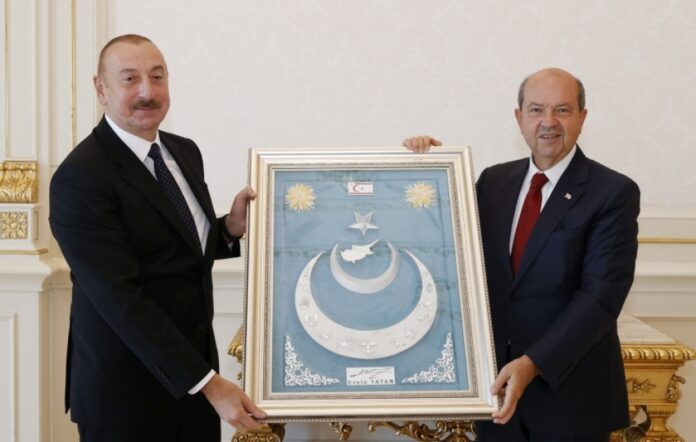 Azərbaycan Prezidenti İlham Əliyev Şimali Kipr Türk Cümhuriyyətinin Prezidenti Ersin Tatarı qəbul edib
