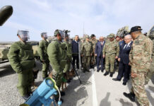 Birgə taktiki təlimin “Yüksək səviyyəli müşahidəçi günü”ndə silah və texnika sərgisi nümayiş etdirilib "Mustafa Kamal Atatürk - 2023” birgə taktiki təlimi