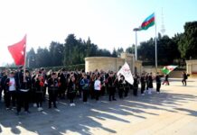 Türkiyə Respublikasının 100 illiyi münasibətilə “Türk şəhidliyi” abidəsi və Şəhidlər xiyabanı ziyarət olunub Türkiyə Respublikasının 100 illiyi münasibətilə "Türk şəhidliyi" abidəsi və Şəhidlər xiyabanı ziyarət olunub