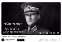 Azərbaycanın Əməkdar artisti Türkiyə Cümhuriyyətinin qurulmasının 100-cü ildönümü münasibətilə marş bəstələyib Türkiyə Cümhuriyyətinin qurulmasının 100-cü ildönümü münasibətilə marş