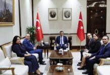 Türkiyənin vitse-prezidenti YAP nümayəndə heyətini qəbul edib Türkiyənin vitse-prezidenti Cevdet Yılmaz oktyabrın 6-da Yeni Azərbaycan Partiyası (YAP) sədrinin müavini - Mərkəzi Aparatın rəhbəri Tahir Budaqovun başçılıq etdiyi nümayəndə heyəti ilə görüşüb