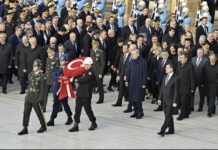 Türkiyədə Cümhuriyyətin qurucusu Mustafa Kamal Atatürkün xatirəsi anılır Türkiyədə Cümhuriyyətin qurucusu Mustafa Kamal Atatürkün xatirəsi anılır