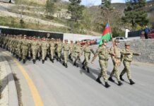 Elm və Təhsil, Müdafiə nazirlikləri birgə Laçında “Bayraq yürüşü” keçirib “Bayraq yürüşü”
