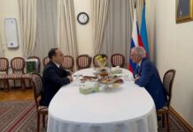 Polad Bülbüloğlu Türkiyənin Rusiyaya yeni təyin olunmuş səfiri Tanju Bilgiç ilə görüşüb Polad Bülbüloğlu Türkiyənin Rusiyaya yeni təyin olunmuş səfiri Tanju Bilgiç ilə görüşüb