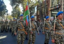 Gəncədə Zəfər Günü münasibətilə hərbçilərin yürüşü keçirilir Gəncədə Zəfər Günü münasibətilə hərbçilərin yürüşü