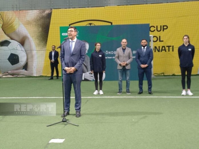 Ulu Öndərin xatirəsinə həsr olunan minifutbol turnirinin açılış mərasimi