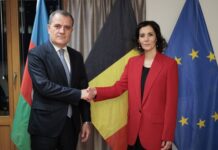 Hadija Labib: Belçika Azərbaycanla Ermənistan arasında sülh və nizamlanma səylərini qətiyyətlə dəstəkləyir Belçikanın xarici işlər naziri Hadija Labib Azərbaycanın xarici işlər naziri Ceyhun Bayramovla görüşü