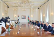 Azərbaycan və Birləşmiş Ərəb Əmirlikləri prezidentlərinin geniş tərkibdə görüşü keçirilib Azərbaycan və Birləşmiş Ərəb Əmirlikləri prezidentlərinin geniş tərkibdə görüşü keçirilib