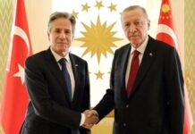 Ərdoğan Blinkeni qəbul edib Türkiyə Prezidenti Rəcəb Tayyib Ərdoğanın ABŞ dövlət katibi Antoni Blinkenlə görüşü