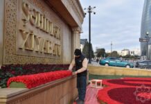 Şəhidlər xiyabanında 20 Yanvar faciəsinin ildönümü ilə bağlı hazırlıqlar davam edir Şəhidlər xiyabanı