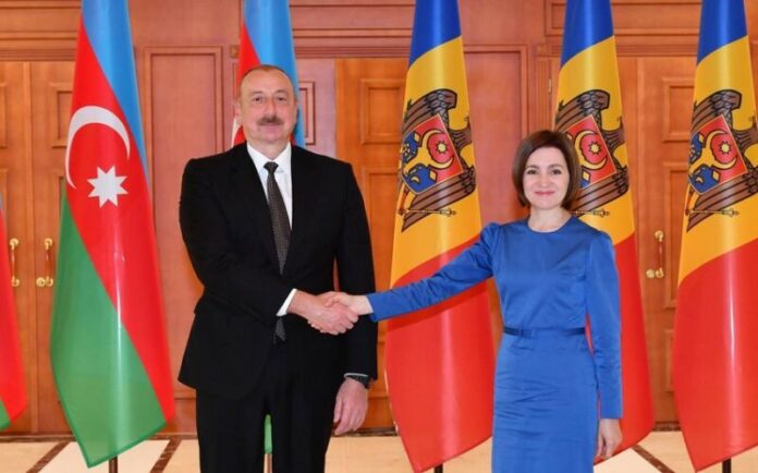 Moldova Respublikasının Prezidenti Maya Sandu və Azərbaycan Respublikasının Prezidenti İlham Əliyev