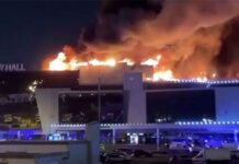 Krasnoqorskda terrorun baş verdiyi konsert zalına basqın edilir Krokus