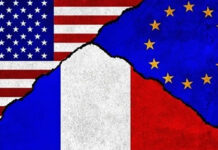 “İctimai İştirakçılığın Dəstəklənməsi” İctimai Birliyi Avropa İttifaqına qarşı etiraz bəyanatı vermişdir ABŞ, Fransa, Aİ bayraqları