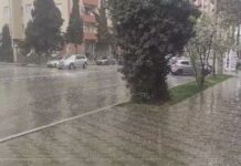 Gəncəyə dolu düşüb Gəncə