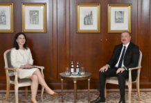 Prezident İlham Əliyevin Berlində Almaniyanın xarici işlər naziri ilə görüşü olub Azərbaycan Respublikasının Prezidenti İlham Əliyevin aprelin 26-da Berlində Almaniya Federativ Respublikasının xarici işlər naziri Annalena Berbok ilə görüşü olub