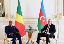 Azərbaycan və Konqo prezidentlərinin təkbətək görüşü olub Azərbaycan Respublikasının Prezidenti İlham Əliyevin Konqo Respublikasının Prezidenti Deni Sassu-Nqesso ilə təkbətək görüşü