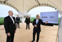 Hacıqabulda “Agro Dairy” MMC-yə məxsus torpaq sahəsinə suvarma suyunun çatdırılması üzrə qurğular kompleksi ilə tanışlıq Hacıqabulda “Agro Dairy” MMC-yə məxsus torpaq sahəsinə suvarma suyunun çatdırılması üzrə qurğular kompleksi ilə tanışlıq