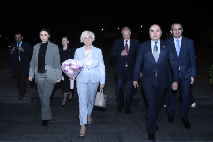 Latviya Parlamentinin sədri Daiga Mierinanın başçılıq etdiyi nümayəndə heyəti mayın 18-də Azərbaycan Respublikasına rəsmi səfərə gəlib