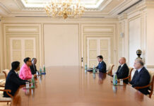 Prezident İlham Əliyev Millətlər Birliyi təşkilatının baş katibini qəbul edib Azərbaycan Respublikasının Prezidenti İlham Əliyev mayın 13-də Millətlər Birliyi təşkilatının (Commonwealth) baş katibi Patrisia Skotlendi qəbul edib