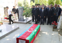 Birinci Qarabağ müharibəsində itkin düşən şəhidimiz torpağa tapşırılıb Birinci Qarabağ müharibəsində itkin düşmüş və şəxsiyyəti müəyyənləşdirilən şəhidlərdən biri, Xasiyev Elşən Nəzərəli oğlu Bakıxanov qəsəbəsindəki Şəhidlər Xiyabanında dəfn olunub