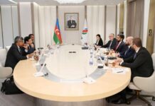 SOCAR-la Hindistan şirkəti arasında əməkdaşlıq imkanları müzakirə edilib Azərbaycan Dövlət Neft Şirkətinin (SOCAR) prezidenti Rövşən Nəcəf Hindistanın “ONGC Videsh Limited” şirkətinin baş icraçı direktoru Racarşi Qupta ilə görüşüb