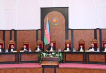 Konstitusiya Məhkəməsinin Plenumu Milli Məclisin buraxılmasının Konstitusiyaya uyğunluğuna dair Prezidentin sorğusuna baxıb Konstitusiya Məhkəməsinin Plenumu