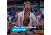 Birinci vitse-prezident Mehriban Əliyeva Hidayət Heydərovun Olimpiya çempionu olması ilə bağlı paylaşım edib Hidayət Heydərov