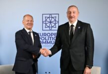 Azərbaycan Prezidenti İlham Əliyev Oksfordda Almaniyanın Kansleri Olaf Şolts ilə görüşüb Azərbaycan Respublikasının Prezidenti İlham Əliyev iyulun 18-də Oksfordda qarşı tərəfin müraciətinə əsasən Almaniya Federativ Respublikasının Kansleri Olaf Şolts ilə görüşüb