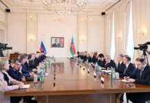 Azərbaycan və Rusiya prezidentlərinin geniş tərkibdə görüşü olub Azərbaycan və Rusiya prezidentlərinin geniş tərkibdə görüşü olub