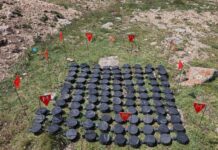 Laçın rayonu ərazisində kütləvi sayda piyada əleyhinə mina aşkar edilib mina