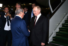 Rusiya Prezidenti Vladimir Putin Azərbaycana dövlət səfərinə gəlib Rusiya Prezidenti Vladimir Putin