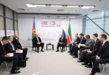 Azərbaycan Prezidenti İlham Əliyevin Kazanda Rusiya Federasiyasının Tatarıstan Respublikasının Rəisi ilə görüşü olub Oktyabrın 23-də Azərbaycan Respublikasının Prezidenti İlham Əliyevin Kazanda Rusiya Federasiyasının Tatarıstan Respublikasının Rəisi Rüstəm Minnixanov ilə görüşü olub